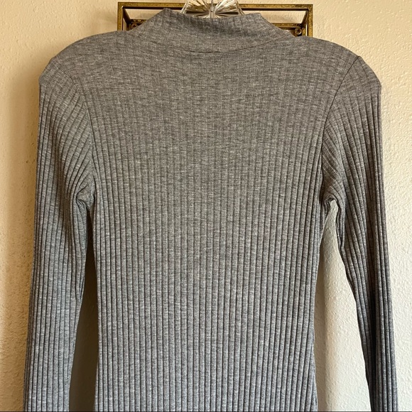 Grey Ribbed Dress - Picture 5 of 7